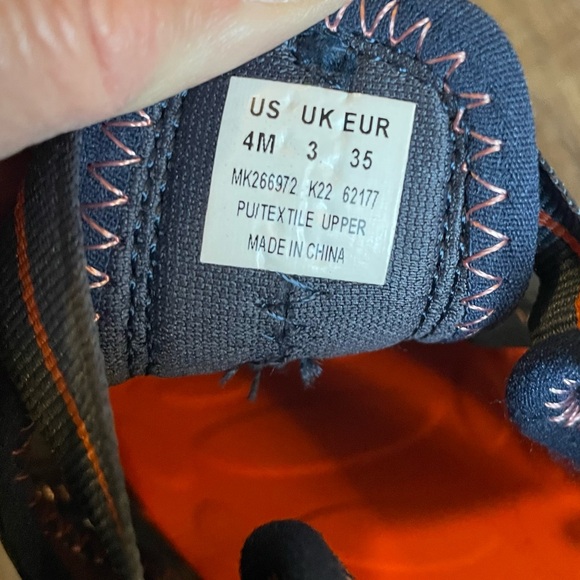 Merrell Kids Hydro 2 Navy Orange Sandal, Size 4M - Picture 10 of 11